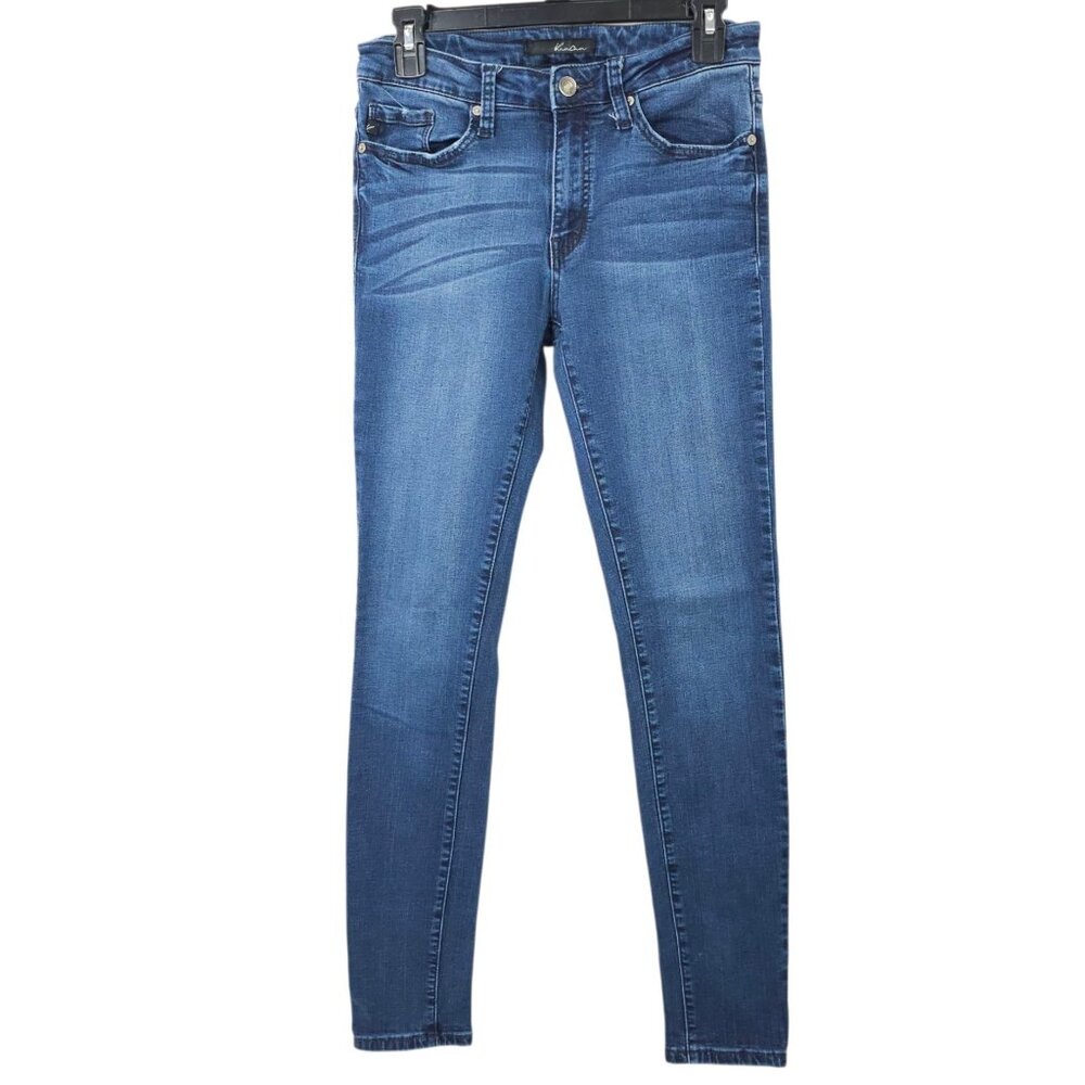 KanCan Mid Rise Skinny Jeans Womens Size 7/27 Stretch Dark Wash Denim KC7085HRD